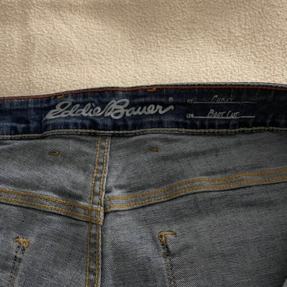 Eddie Bauer  "Tall " Curvy  Boot Cut Jeans - Picture 6 of 8